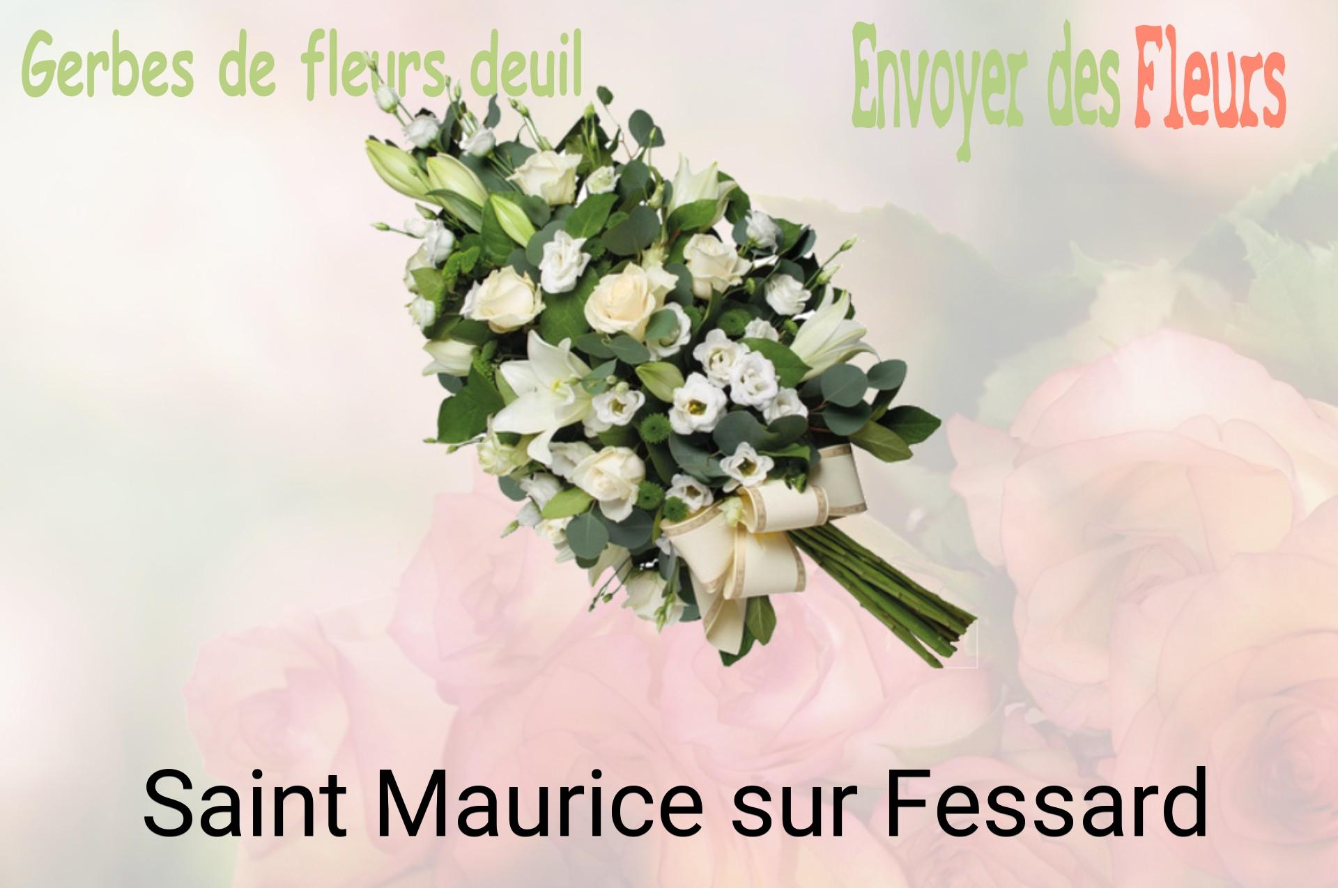 Gerbe de fleurs de deuil livrée à Saint-Maurice-sur-Fessard